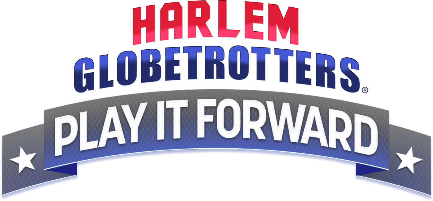 Harlem Globetrotters Play It Forward logo